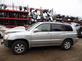 2003 Toyota Highlander Limited Silver 3.0L AT 2WD #Z23211